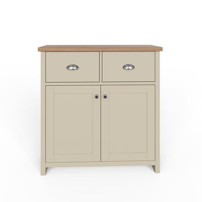 Lancaster Compact Sideboard – Cream & Oak