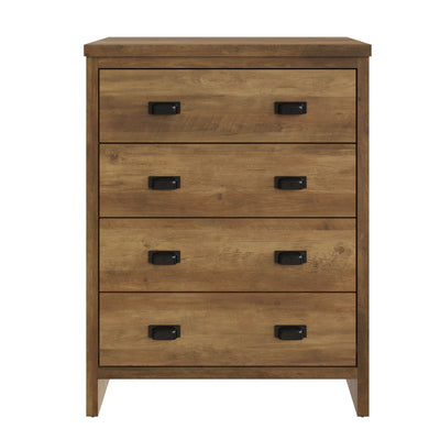 Boston 4 Drawer Chest Knotty Oak – GFW