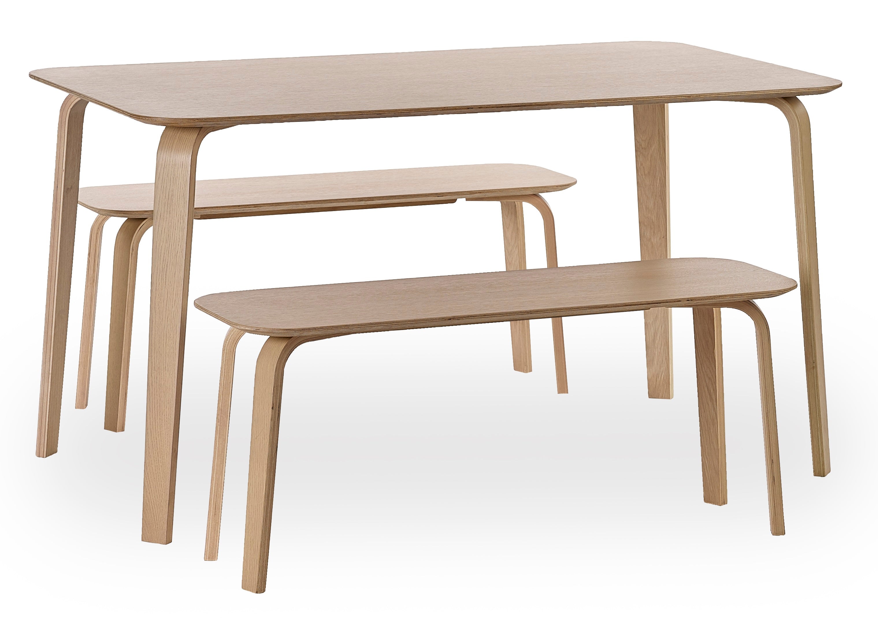 Kaito Oak Curved Leg Bench – Julian Bowen, view 9