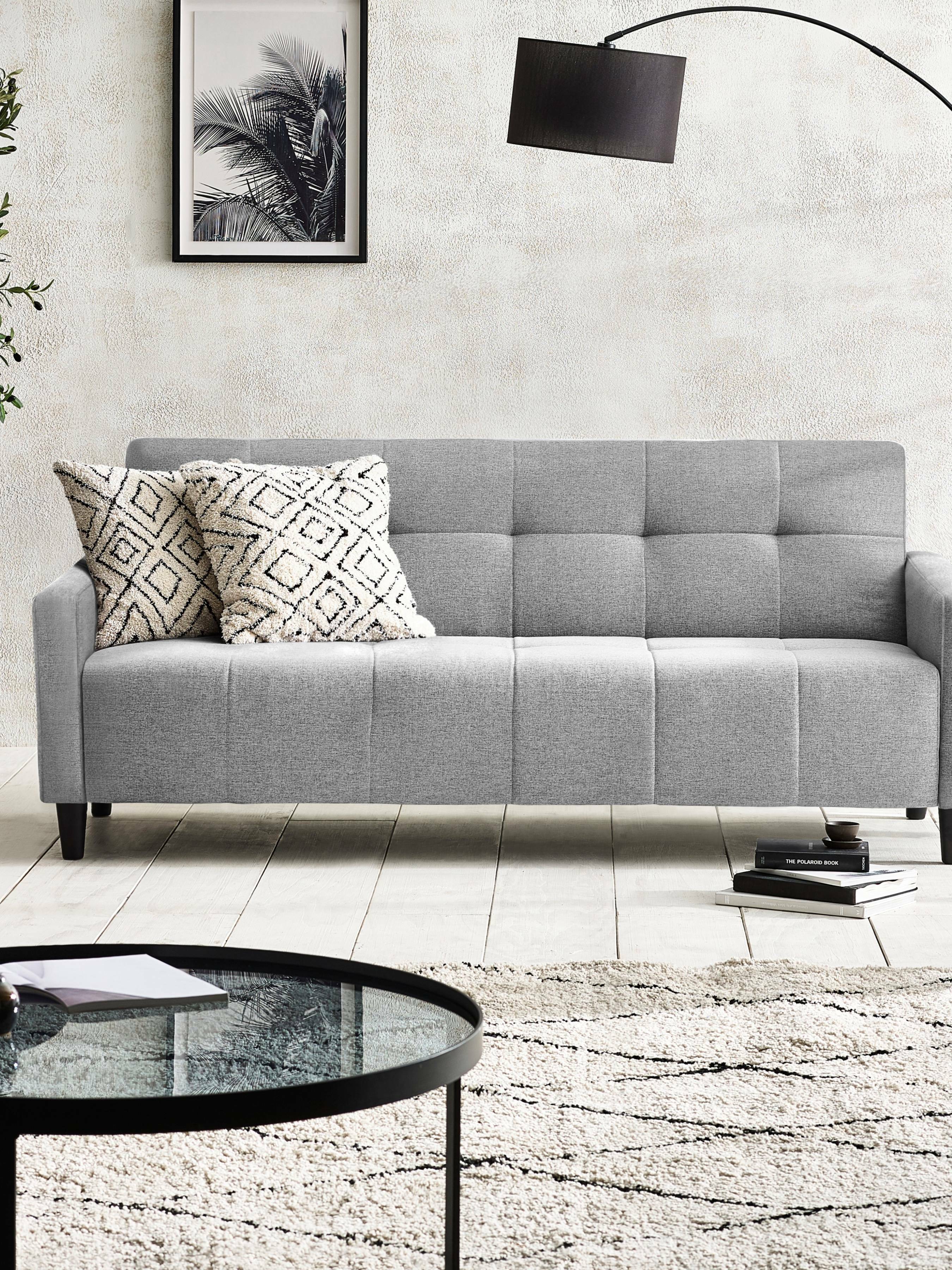 Alfie 3 Seater Grey Linen Storage Sofabed – Julian Bowen, view 18