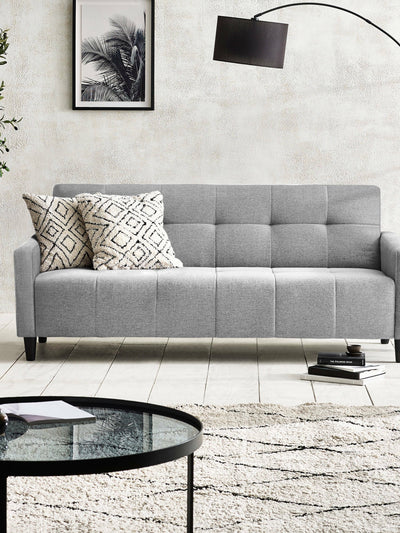 Alfie 3 Seater Grey Linen Storage Sofabed – Julian Bowen, view 18