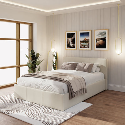 End Lift Ottoman Bed Frame - Natural – GFW, view 10