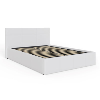 End Lift Ottoman Bed White – GFW