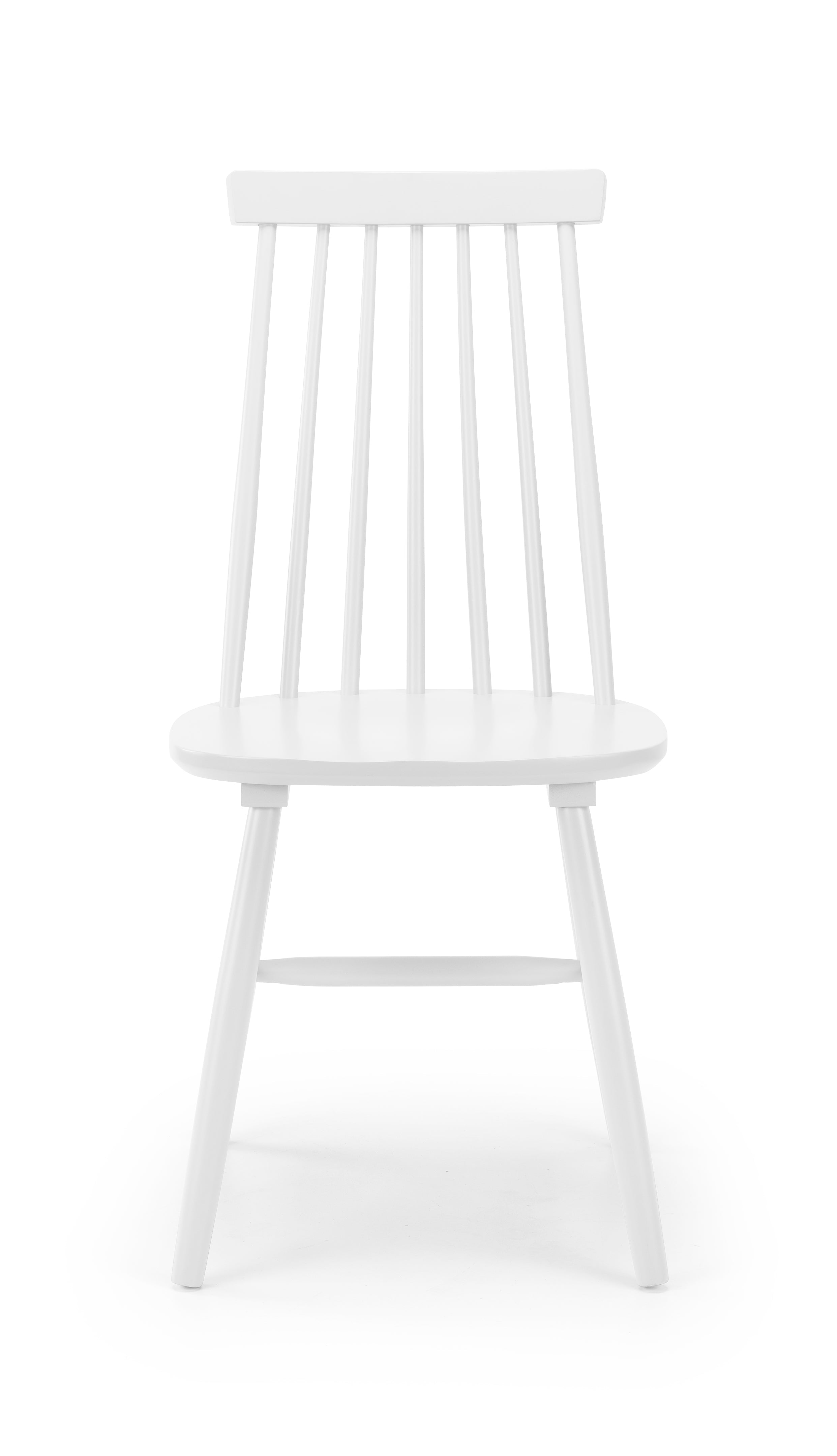 Alassio Spindle Back Dining Chairs - White (Set Of 2) – Julian Bowen, view 3