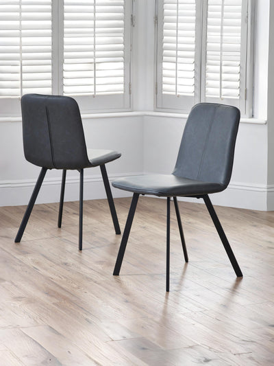 Goya Chairs Antique Black (Set Of 2) – Julian Bowen, view 5