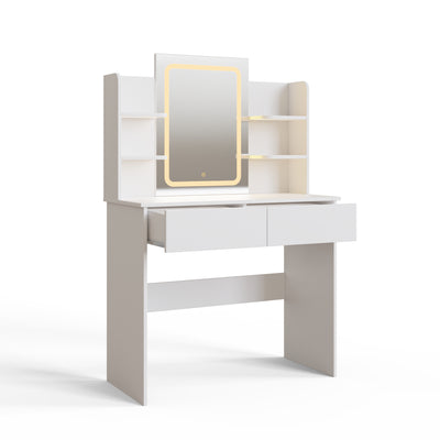 Sadie LED Dressing Table – White