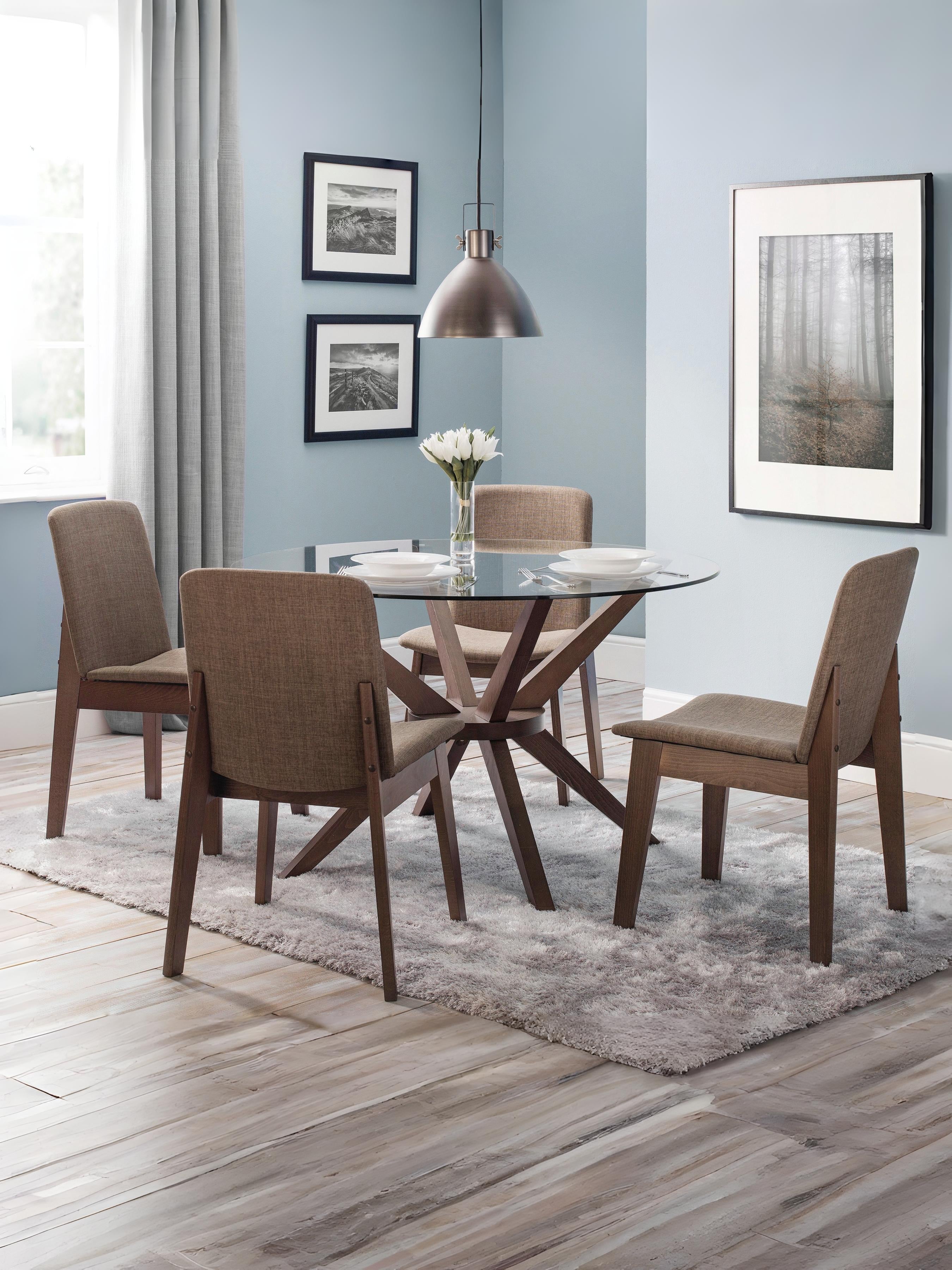 Chelsea 120cm Round Table and 4 Kensington Chairs