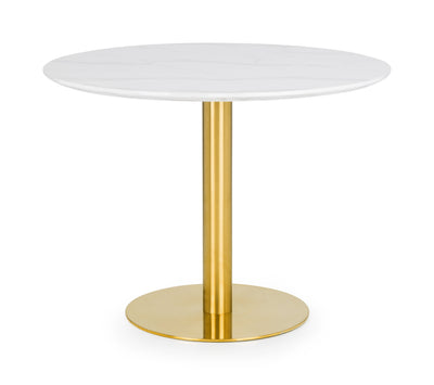 Palermo Round Table and 4 Grey Delaunay Chairs