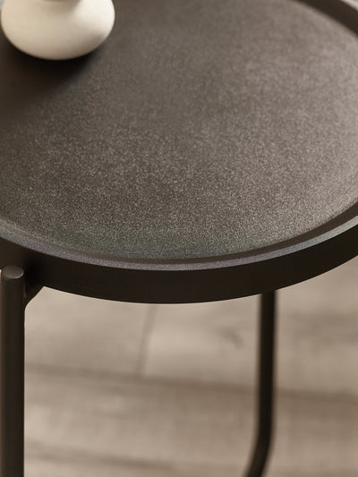 Sagrada Round Black Coffee and Lamp Table Set – Julian Bowen, view 10