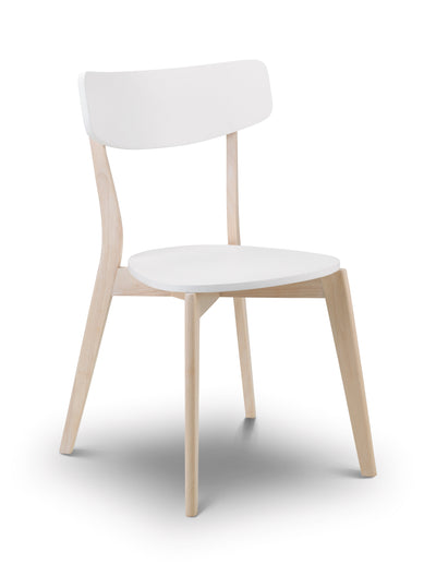 Casa Dining Chairs White/Oak (Set of 2) – Julian Bowen, view 3