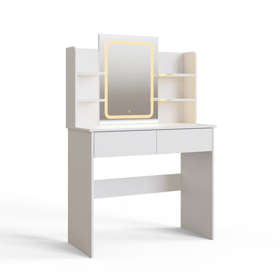 Sadie LED Dressing Table – White
