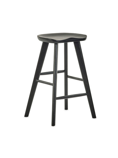 Mulu Black Solid Oak Bar Stool – Julian Bowen