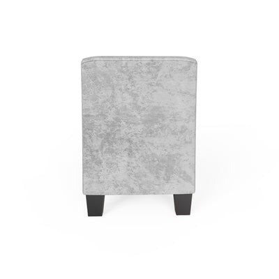 Verona Window Seat Grey Crushed Velvet – GFW, view 8