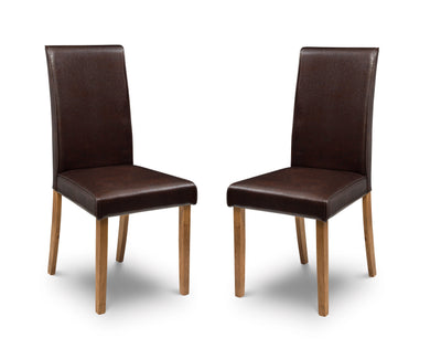 Hudson Brown Chairs (Set Of 2) – Julian Bowen