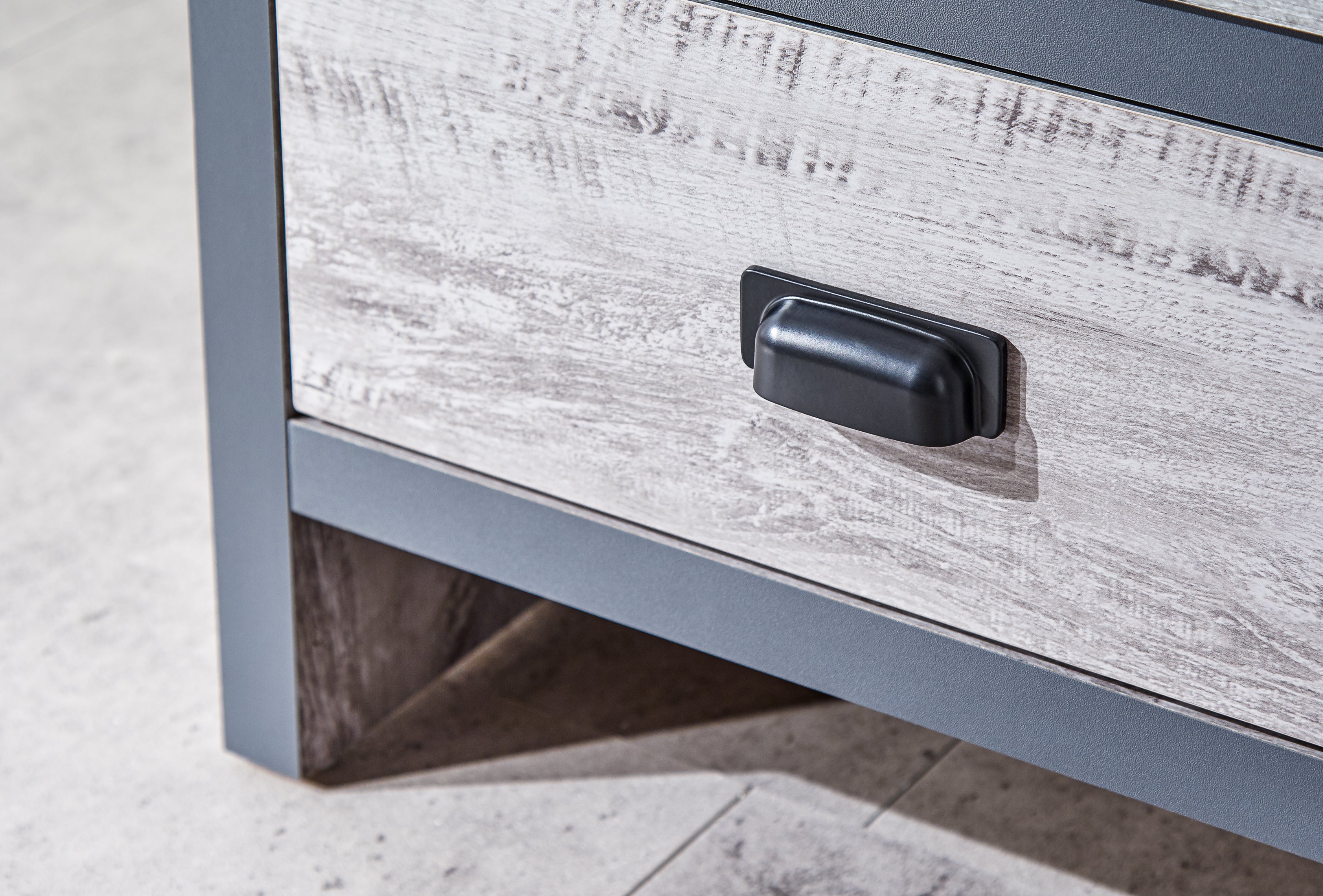 Boston 2 Drawer Coffee Table Grey – GFW, view 5