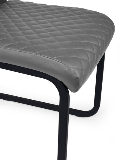 Xavier Grey Upholstered Cantilever Dining Chairs (Set of 4) – Julian Bowen, view 7