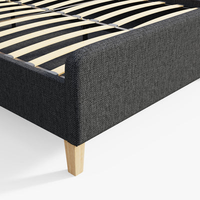 Ashbourne Fabric Upholstered Bed Grey – GFW, view 14