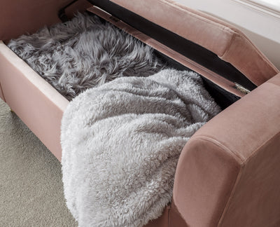Genoa Window Seat Blush Pink Fabric – GFW, view 8