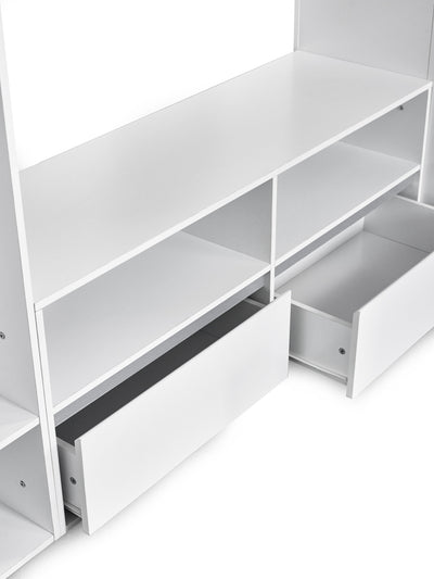 Gaia Highsleeper TV Bed - White and Silver – Julian Bowen, view 10