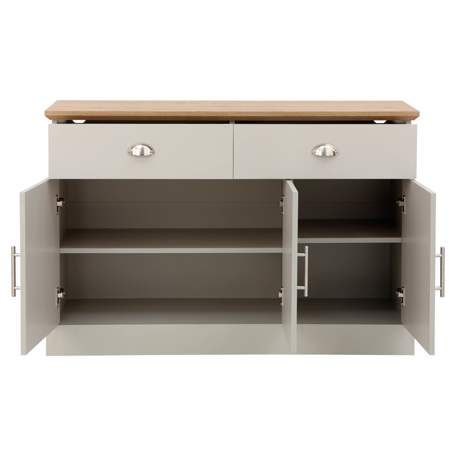 Kendal Large Sideboard – Grey & Oak