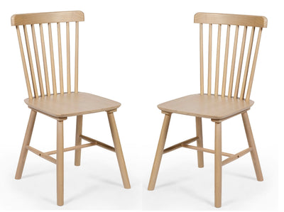 Sakura Oak Dining Chairs (Set of 2) – Julian Bowen
