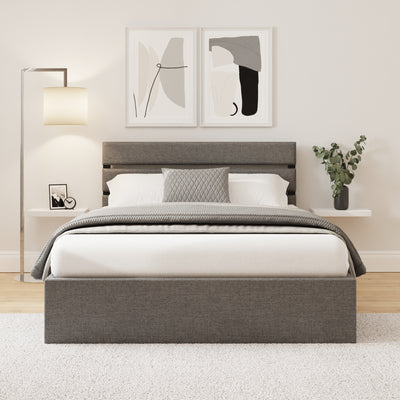 Hudson 135cm End Lift Ottoman Bed – Grey