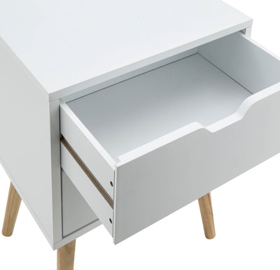 Nyborg Pair Of 2 Drawer Bedsides – White