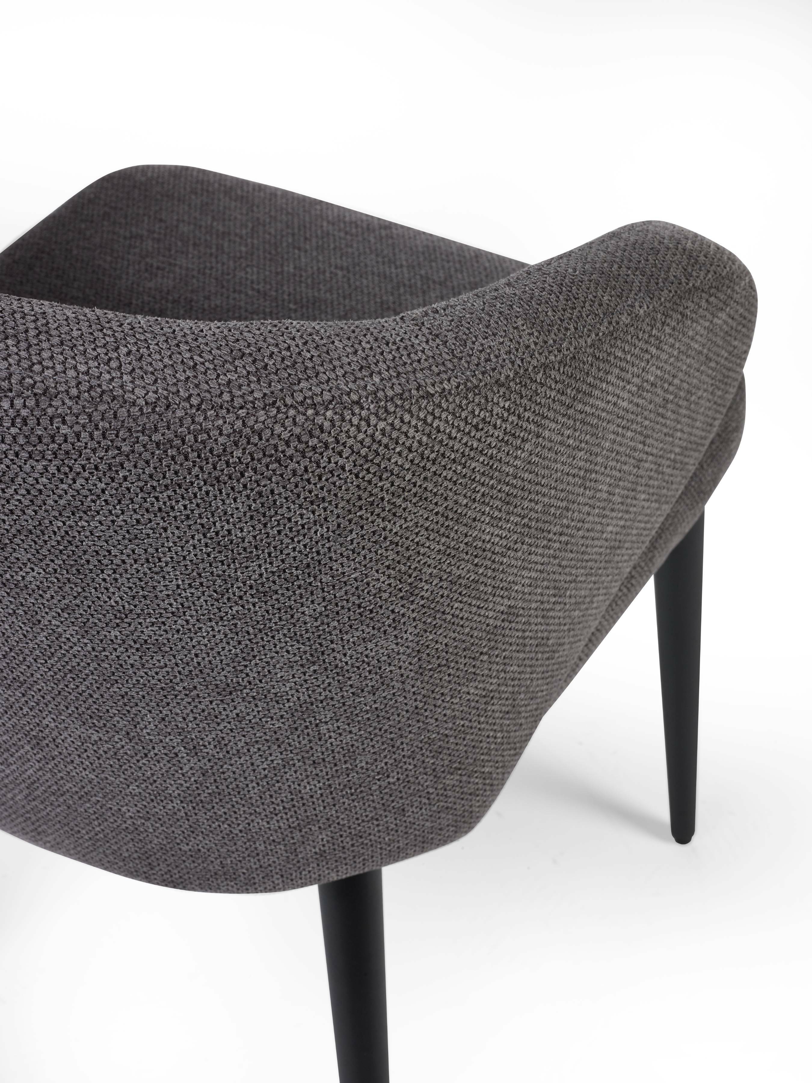 Marcus Mid Grey Fabric Dining Chairs (Set of 2) – Julian Bowen, view 7