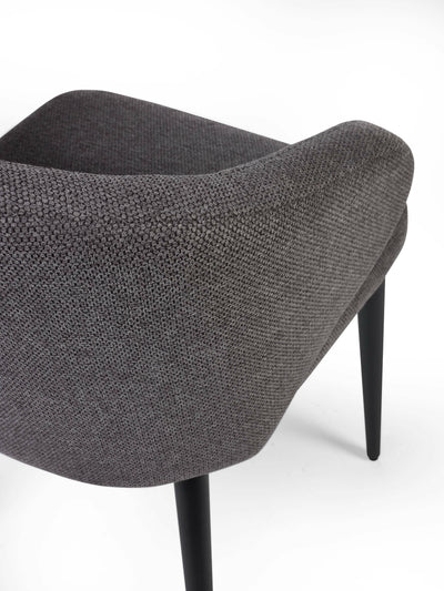 Marcus Mid Grey Fabric Dining Chairs (Set of 2) – Julian Bowen, view 7