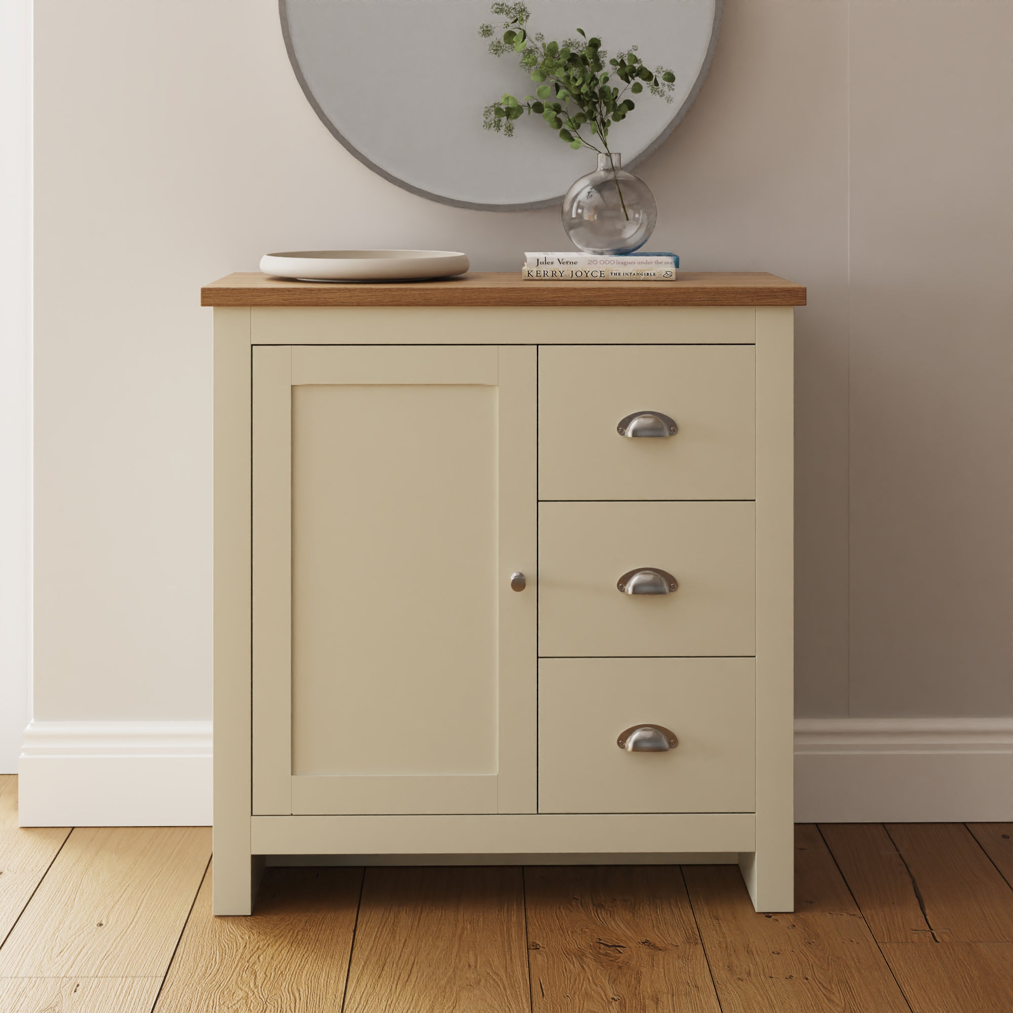 Lancaster Multi Unit – Cream & Oak