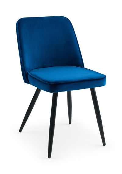 Burgess Dining Chairs - Blue (Set of 2) – Julian Bowen, view 3