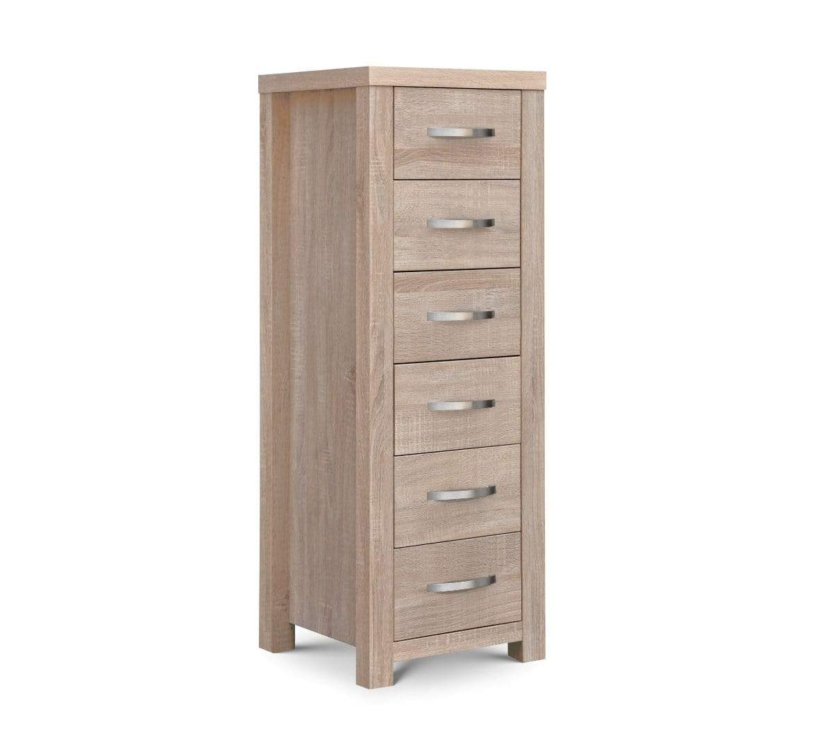 Julian Bowen Drawers Hamilton 6 Drawer Narrow Chest