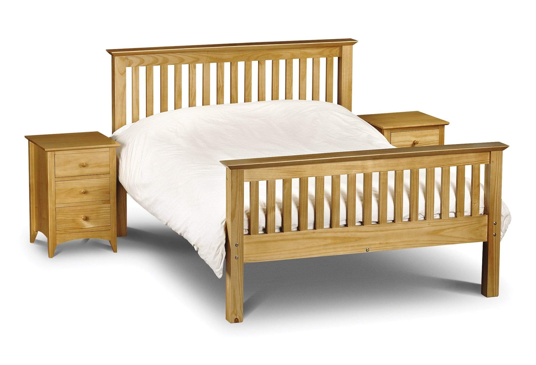 Julian Bowen Wood Bed Barcelona Bed Hfe Pine - Solid Pine - Pine