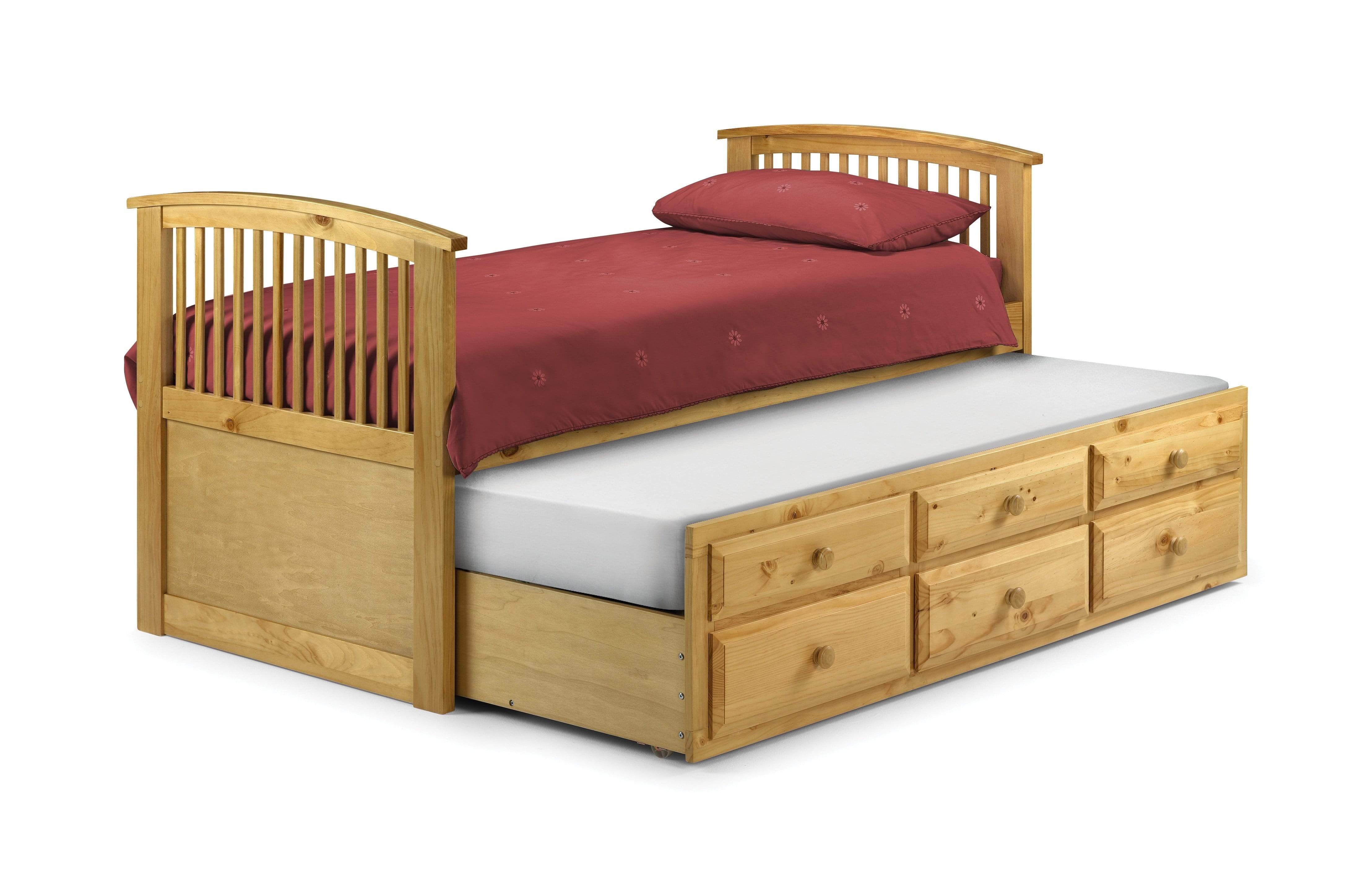 Julian Bowen Wood Bed Single 90cm 3ft Hornblower Pine Bed - Wood - Jb Antique