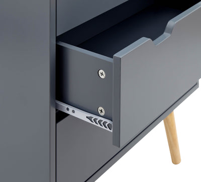 Nyborg 2+2 Drawer Chest – Dark Grey