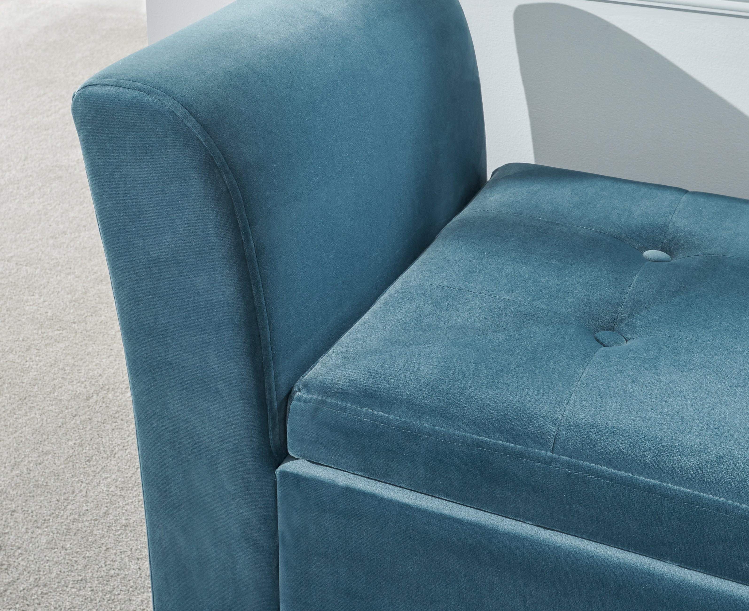 Genoa Window Seat Teal Fabric – GFW, view 5