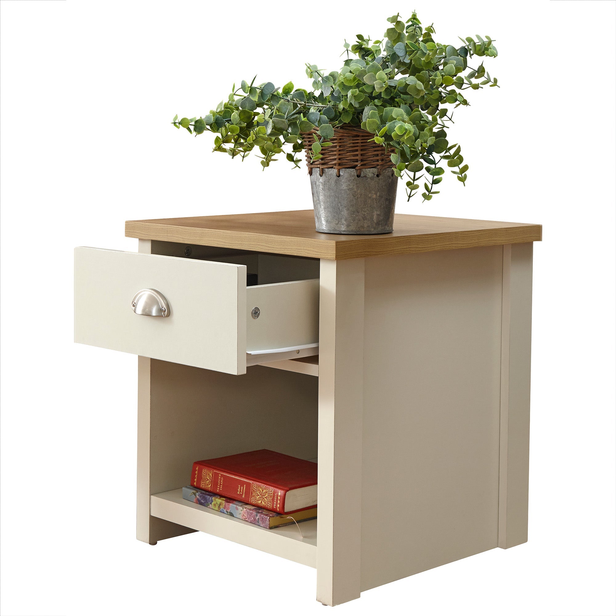 Lancaster Lamp Table Cream – GFW, view 6