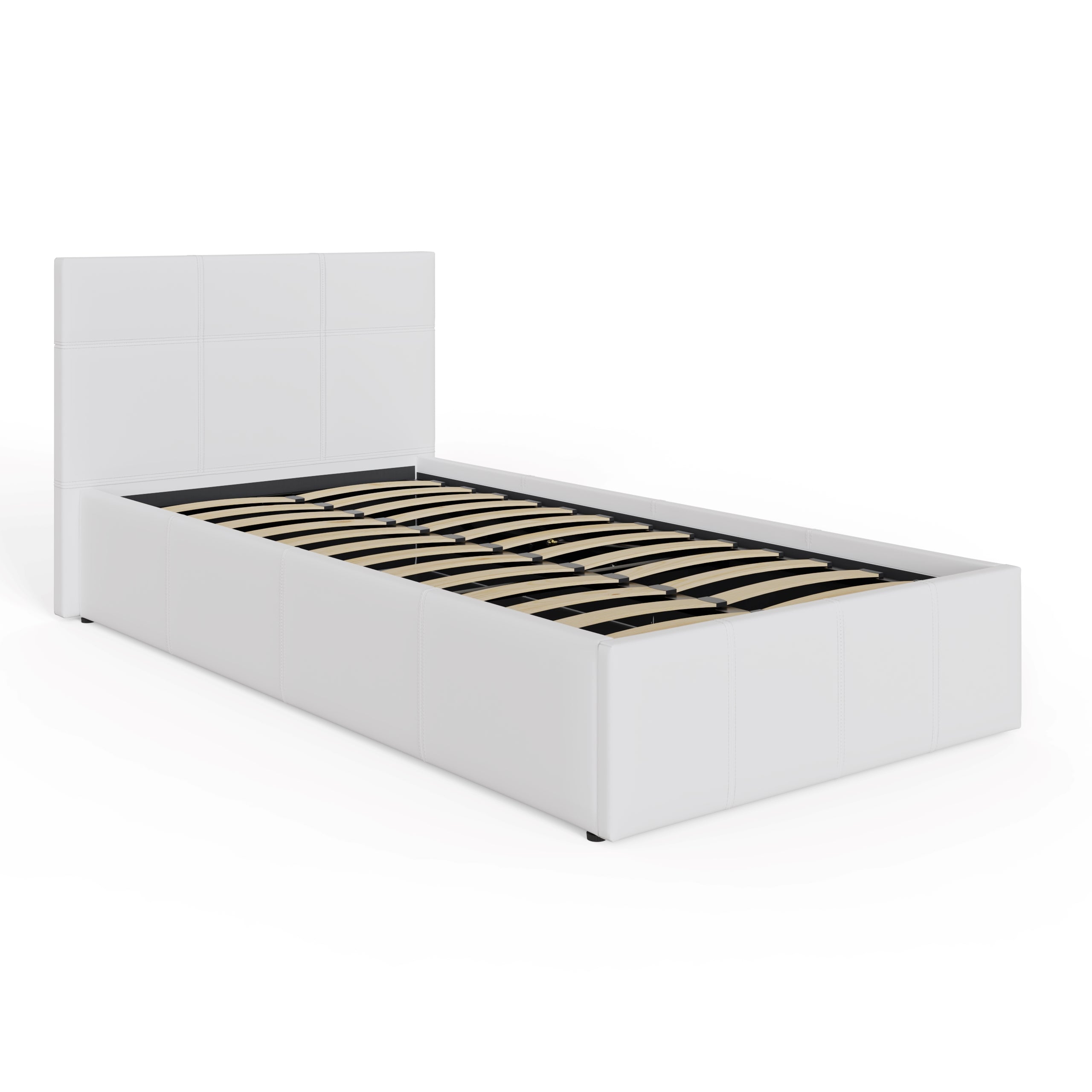 End Lift Ottoman Bed White – GFW, view 10