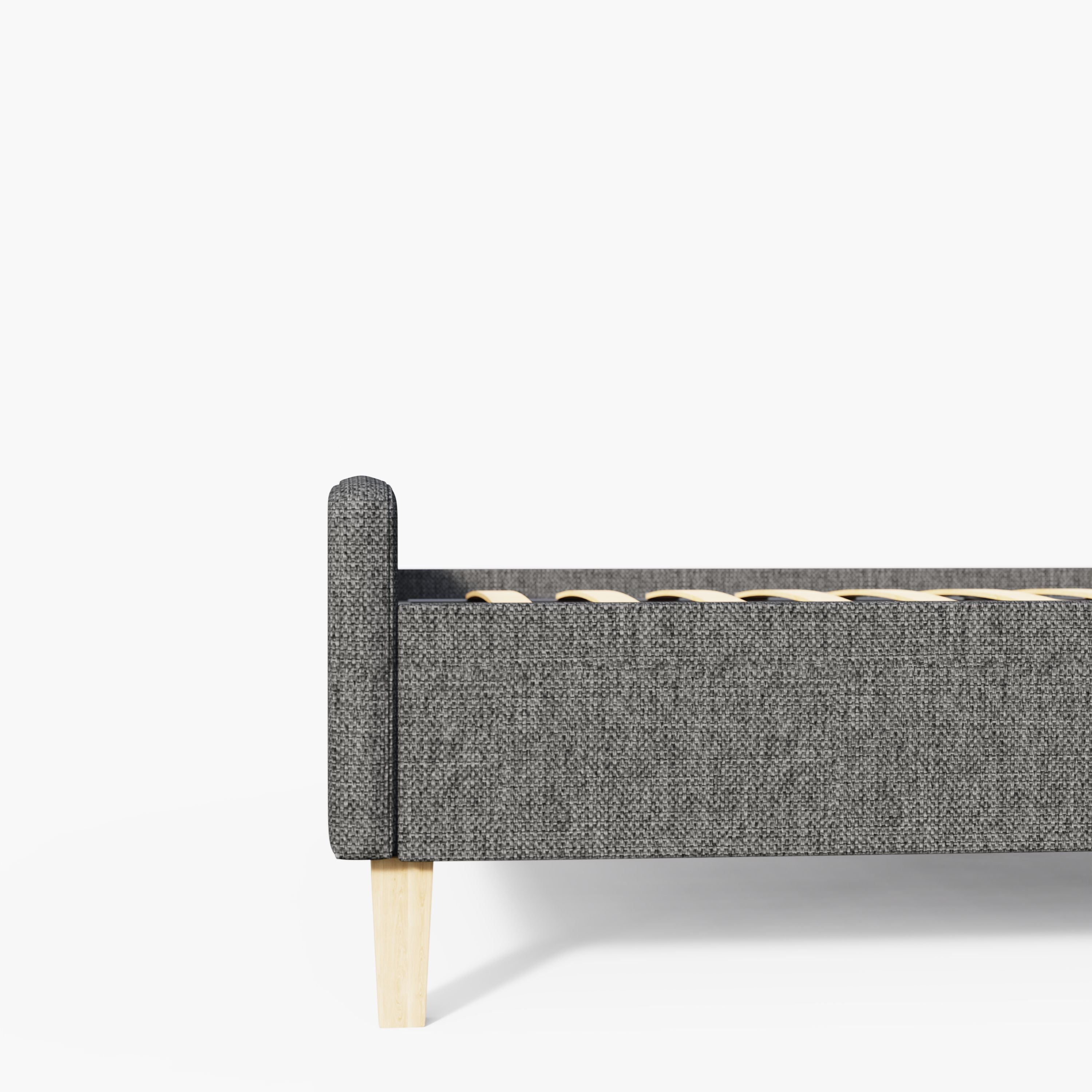 Ashbourne Fabric Upholstered Bed Grey – GFW, view 15