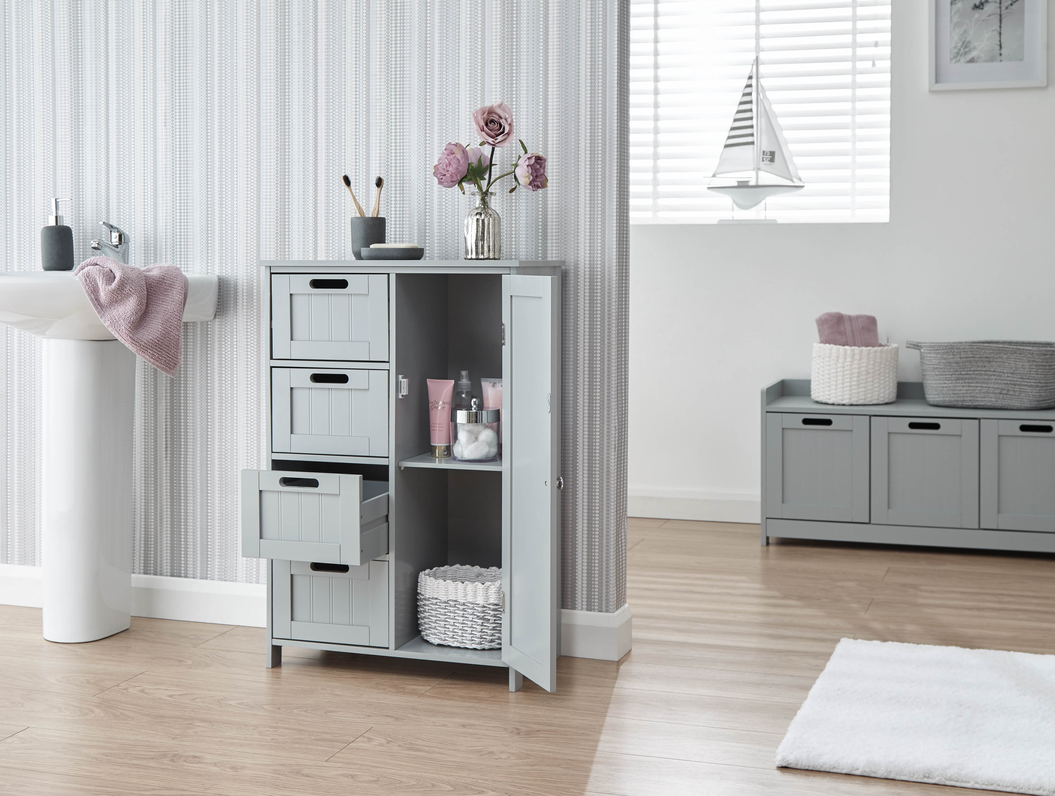 Colonial Multi Cabinet – Grey