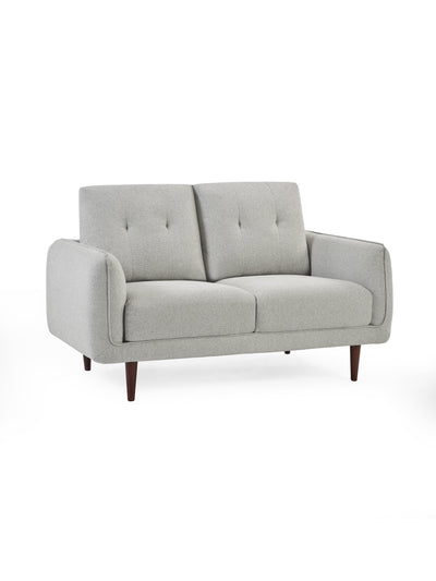 Remy 2 Seater Light Grey Fabric Sofa – Julian Bowen