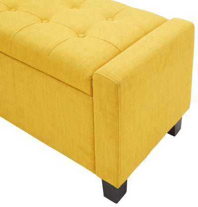 Verona Ottoman Bench Mustard Fabric – GFW, view 9