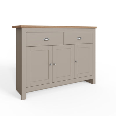 Lancaster Large Sideboard – Grey & Oak