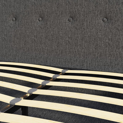 Ashbourne Fabric Upholstered Bed Grey – GFW, view 13