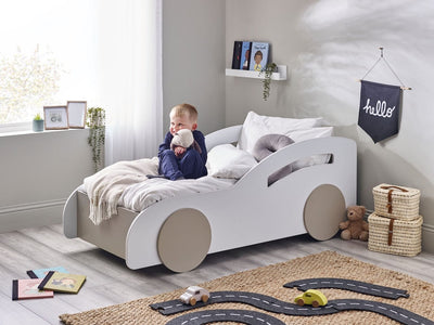 Atlantis Toddler Car Bed - White – Julian Bowen, view 2
