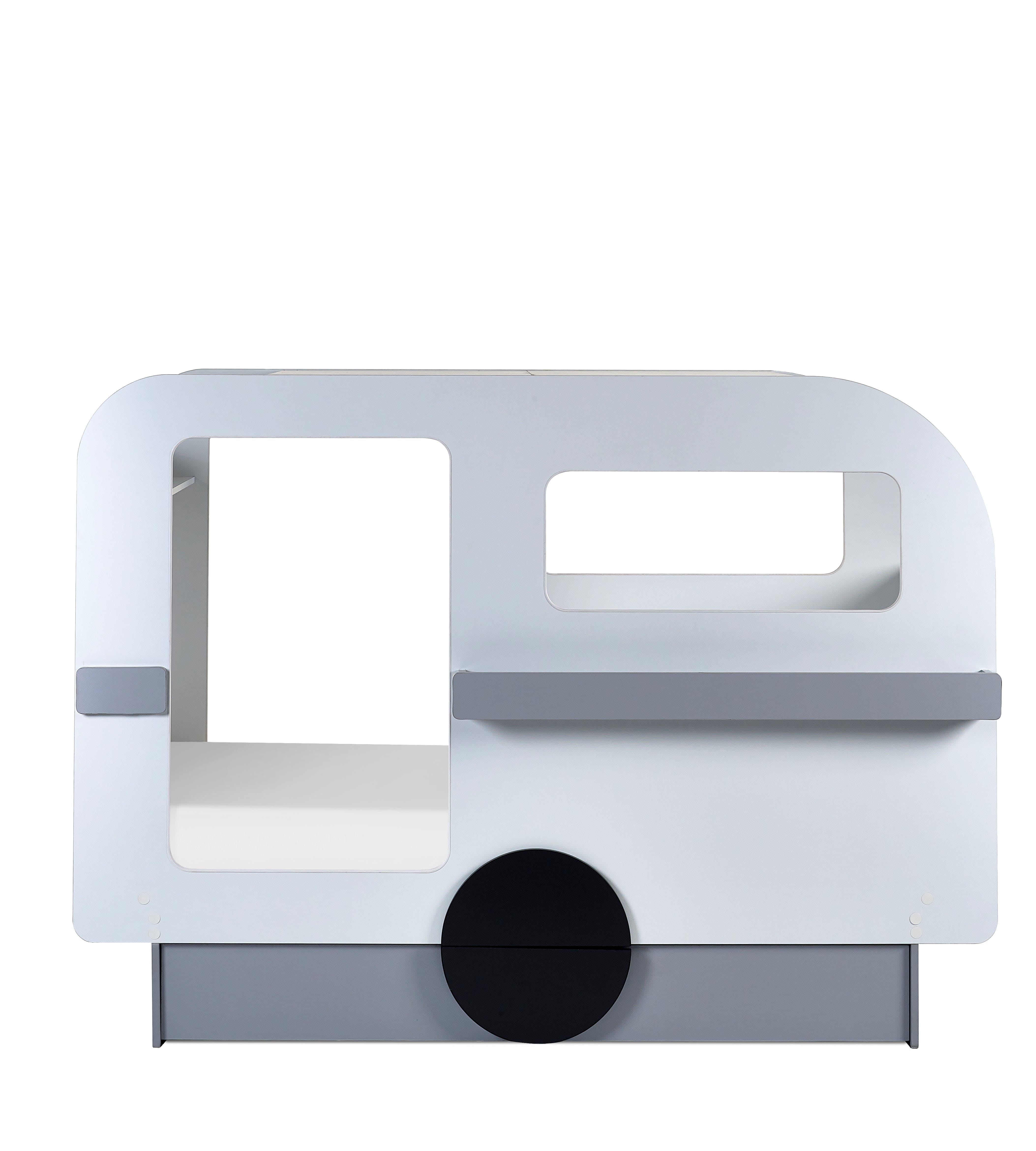 Tourer Caravan Bed - Vapor Grey And White – Julian Bowen, view 2