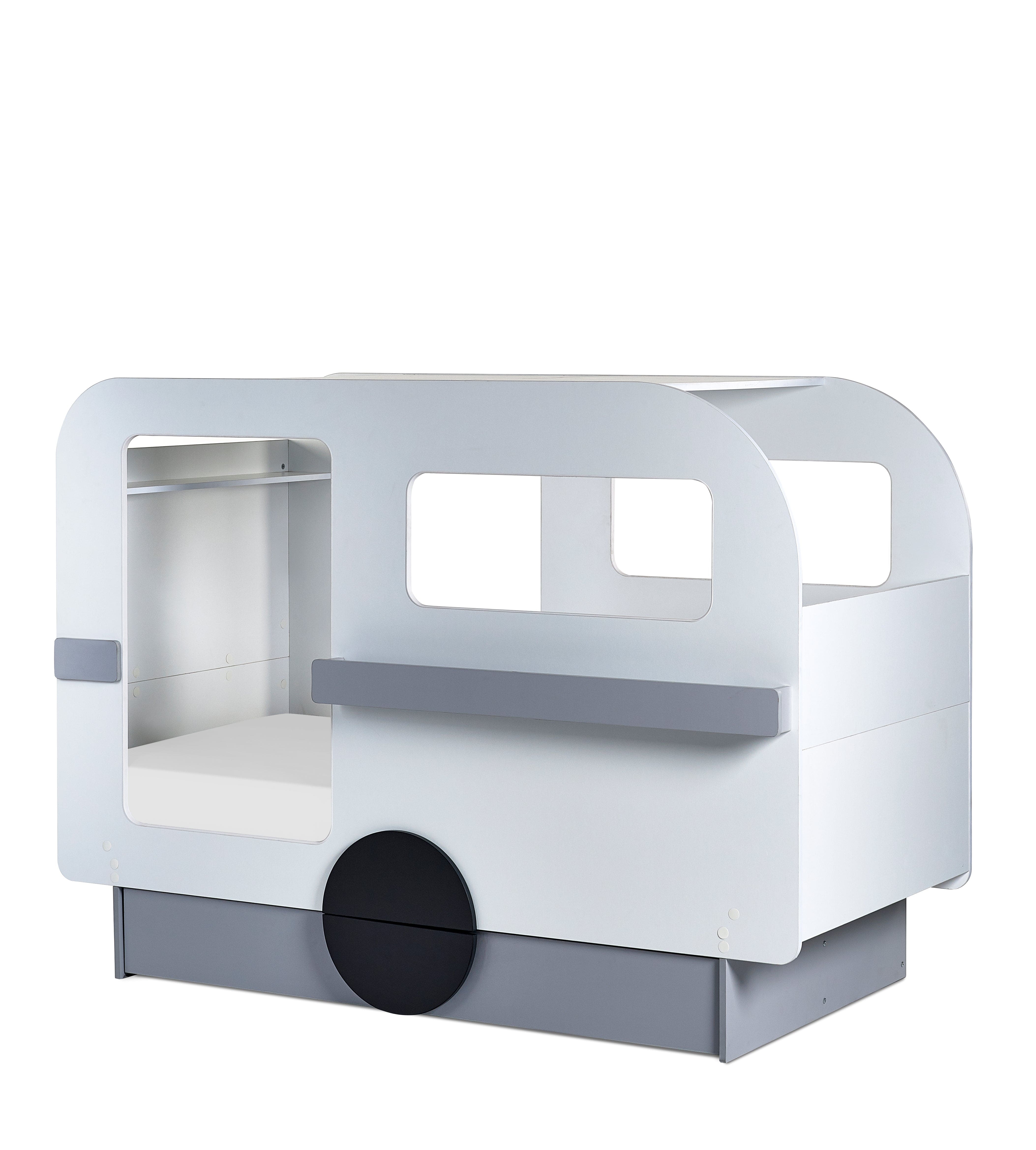 Tourer Caravan Bed - Vapor Grey And White – Julian Bowen, view 4