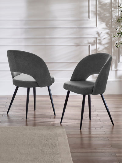 Ella Dining Chairs - Onyx (Set of 2) – Julian Bowen, view 14