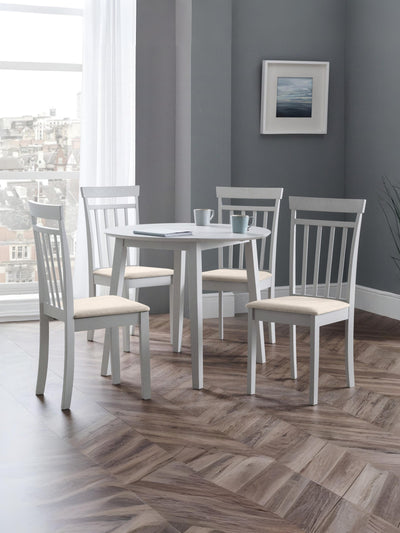 Coast Grey Dropleaf Table and 4 Grey Coast Chairs