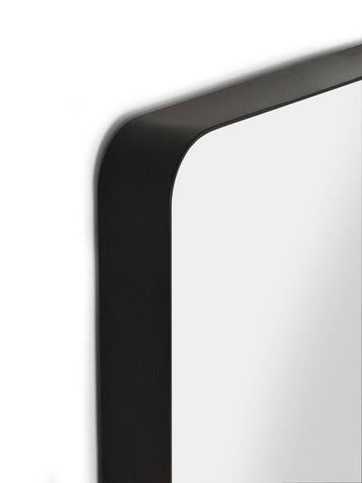 Jaya Black Frame Rectangular Wall Mirror – Julian Bowen, view 7